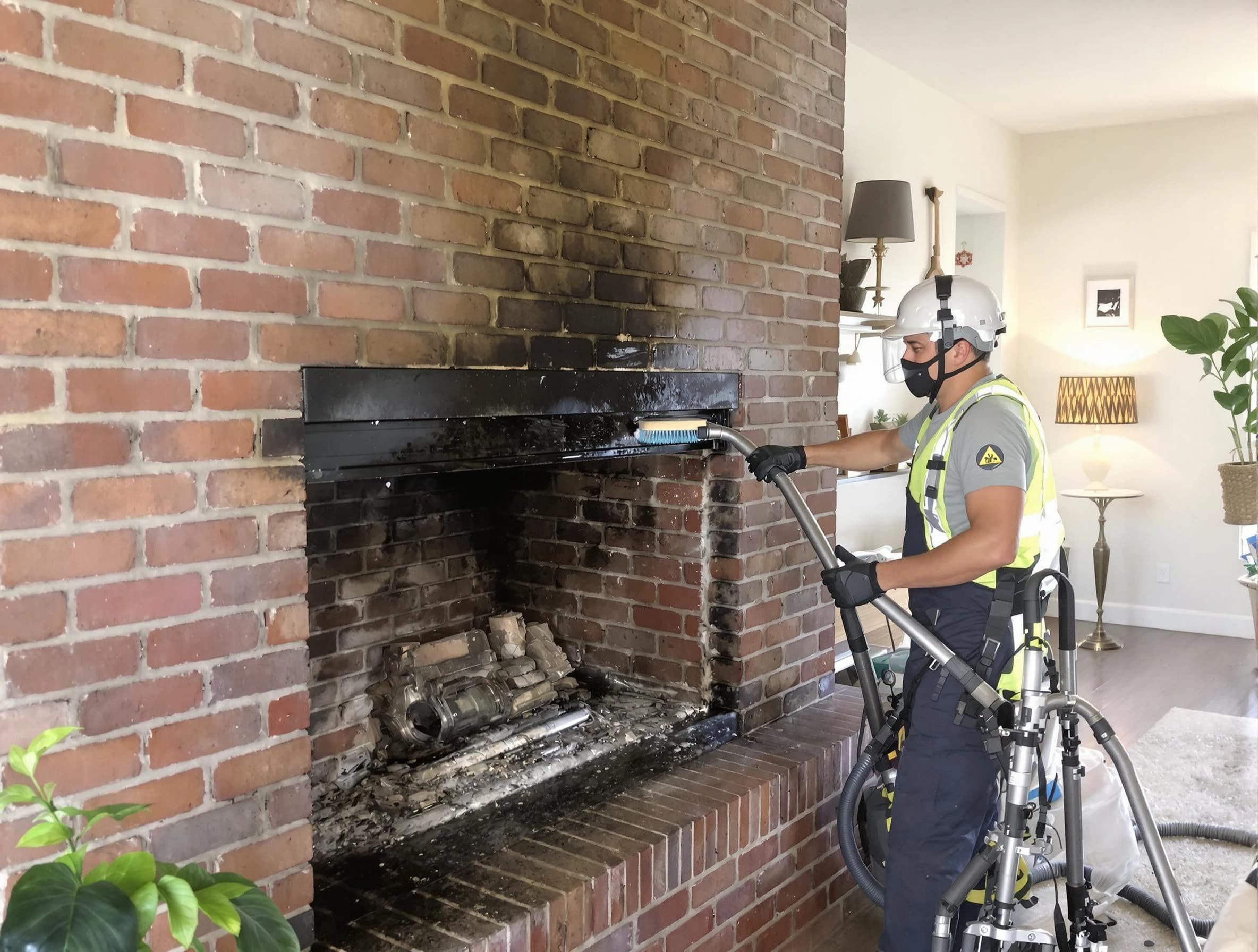 Layton Chimney Sweep providing fireplace cleaning services in Layton, UT