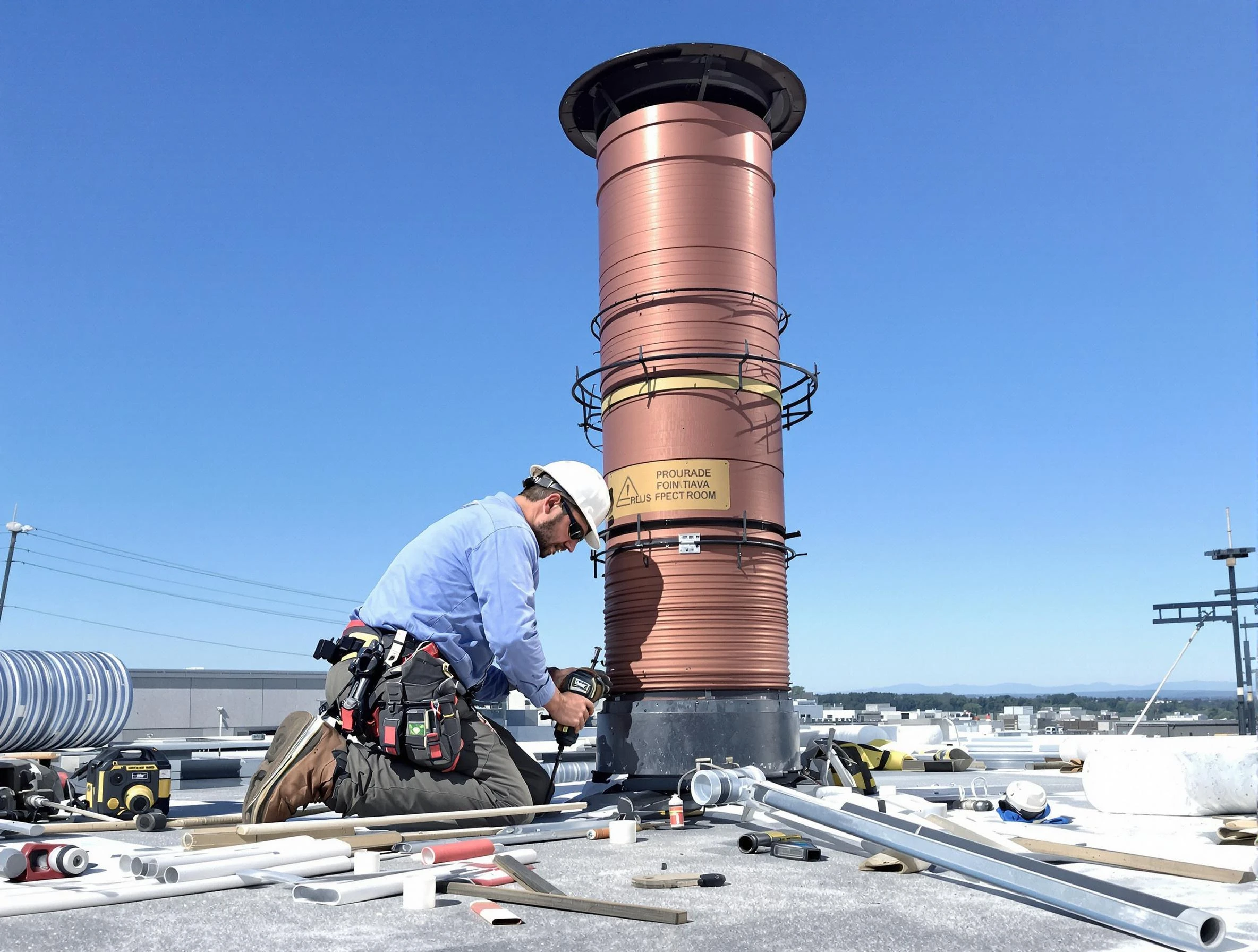 Installed chimney liner by Layton Chimney Sweep in Layton, UT