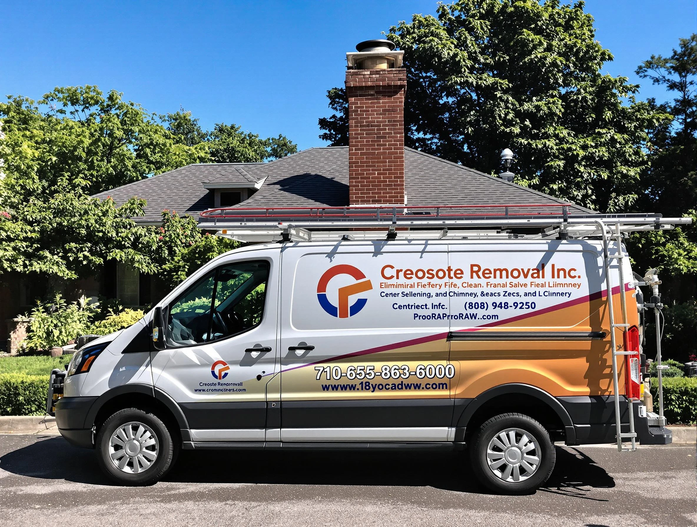 Layton Chimney Sweep technician removing creosote safely in Layton, UT